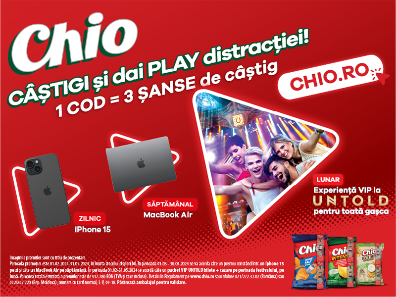 Chio Chips Win & Press Play on Fun prize mechanic